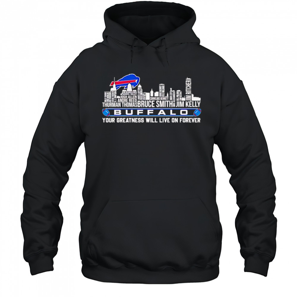Skyline name Buffalo your greatness will live on forever shirt Hoodie