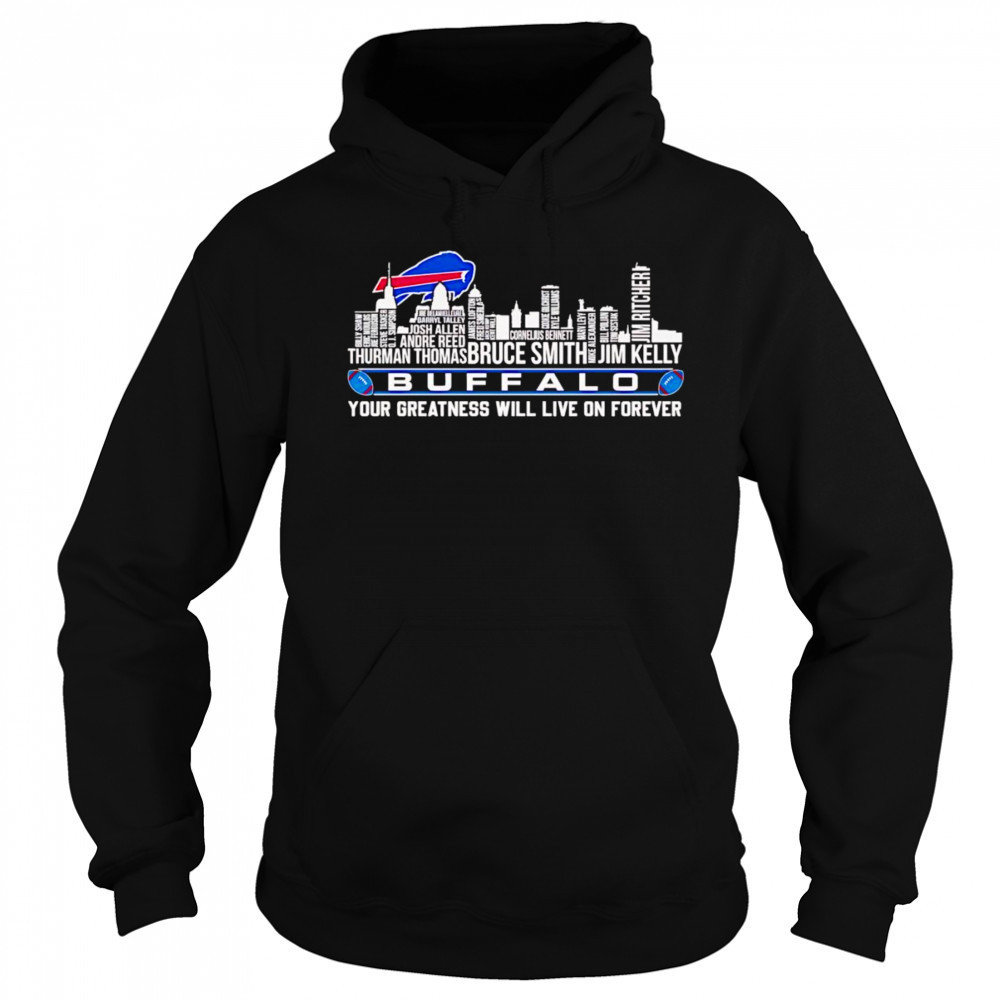 Skyline name Buffalo your greatness will live on forever shirt Sweatshirt