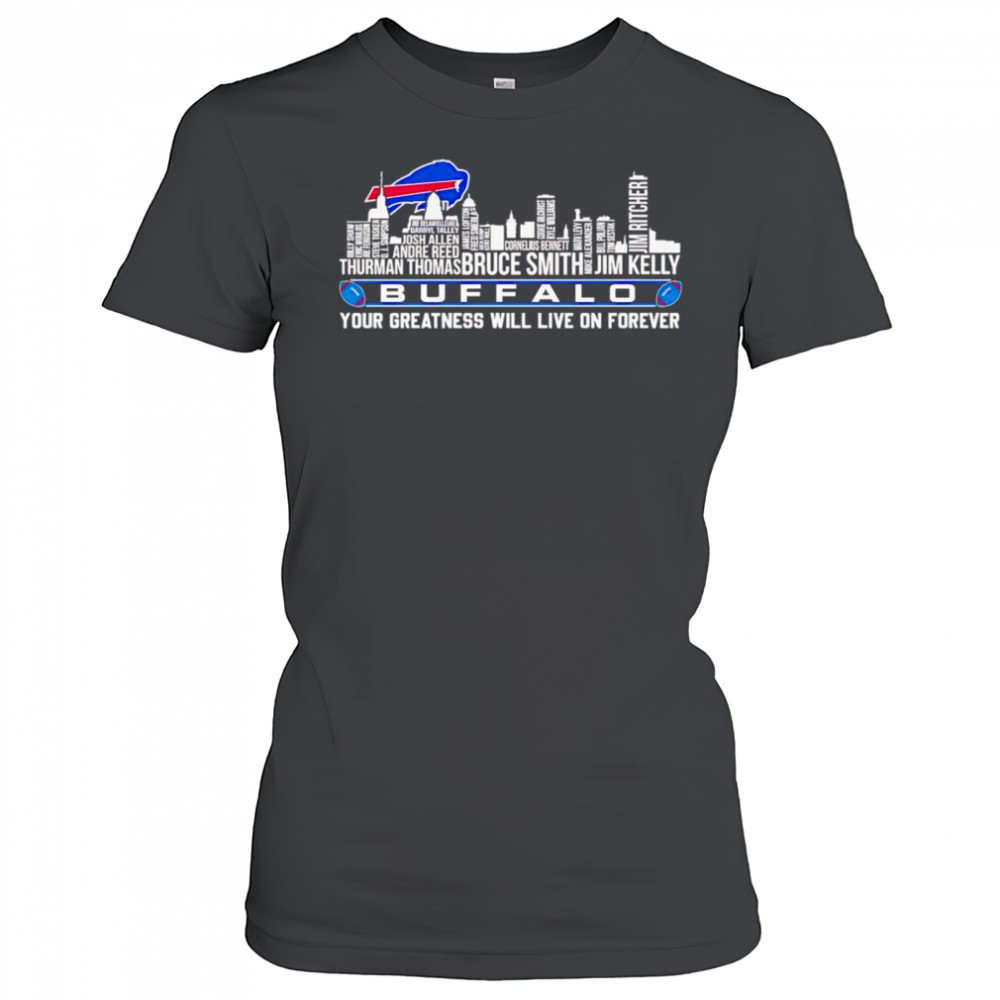 Skyline name Buffalo your greatness will live on forever shirt Women's T-shirt