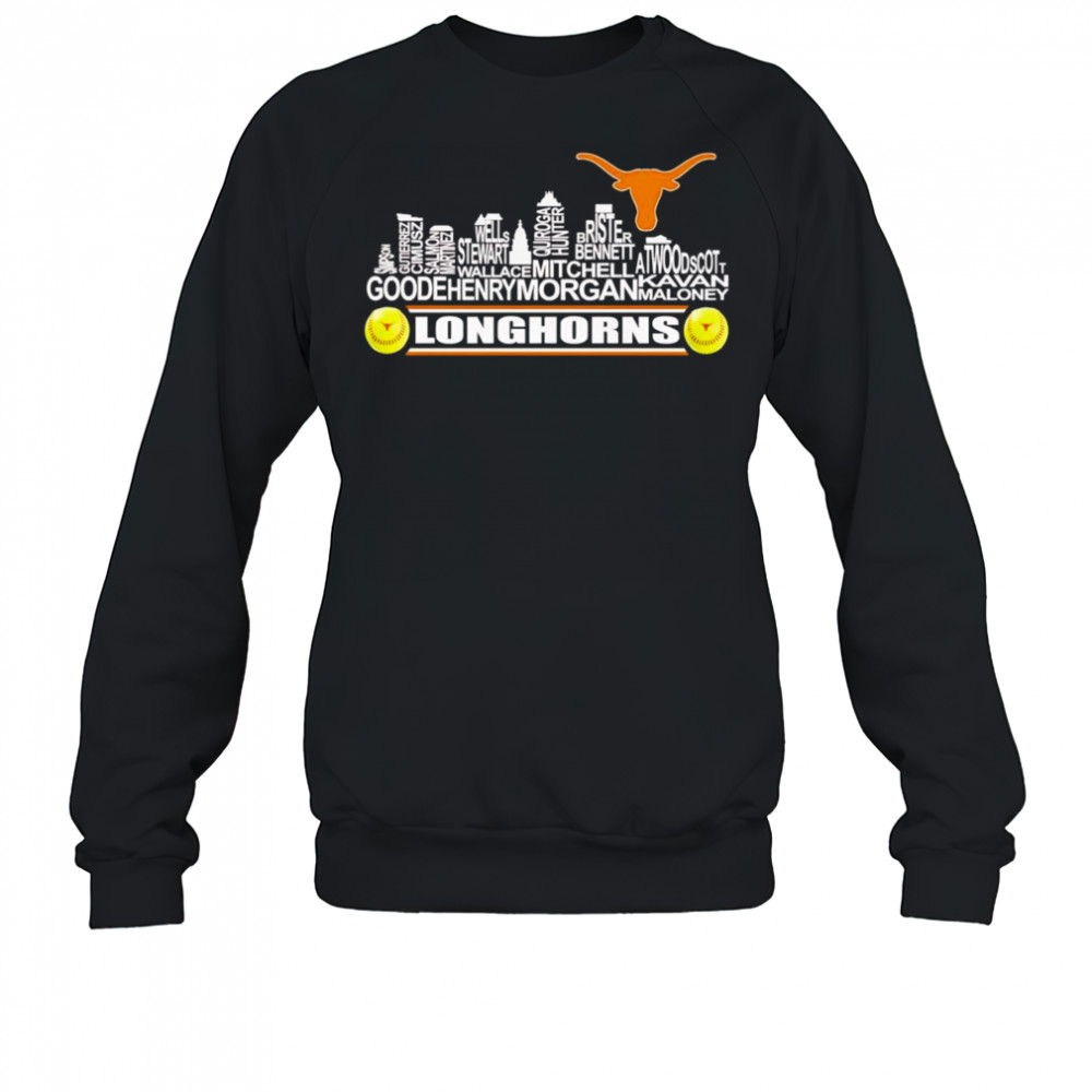 Skyline name Texas Longhorns softball shirt Sweatshirt
