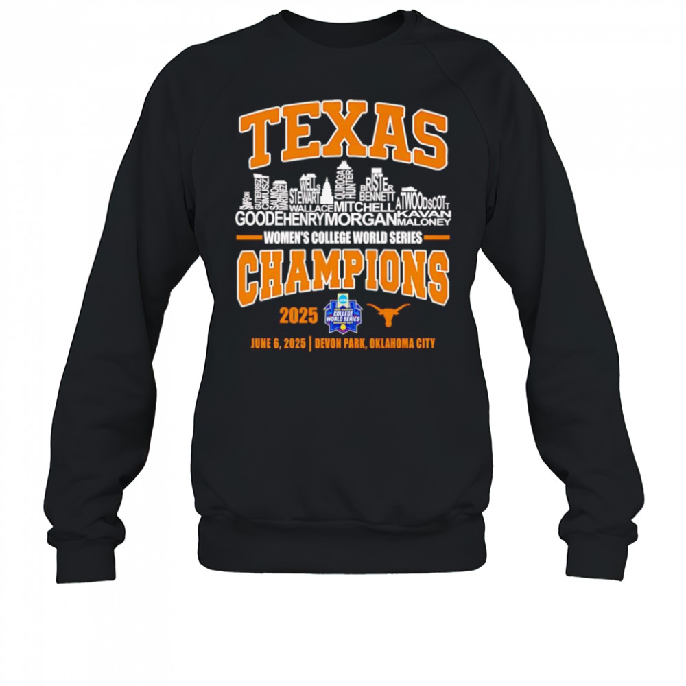 Skyline name Texas Women’s College World Series Champions 2025 shirt Sweatshirt