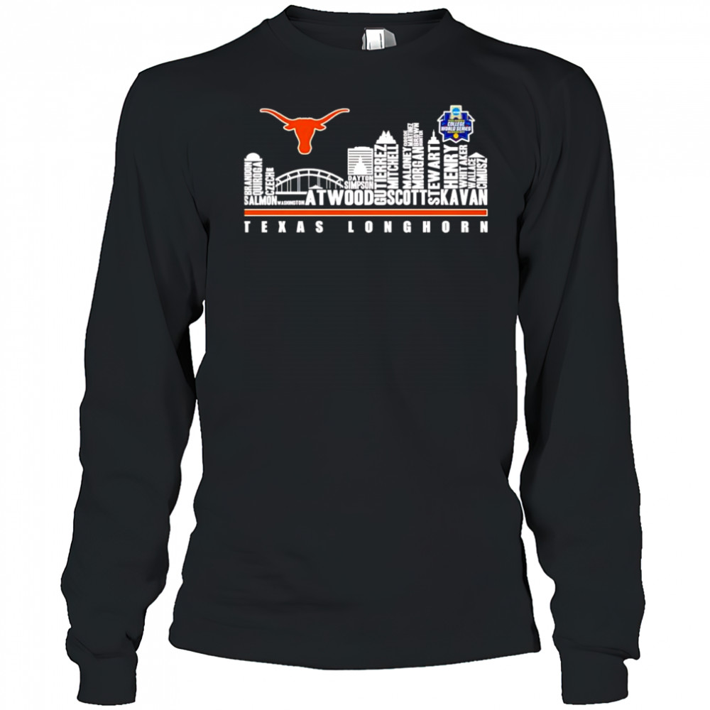Skyline Texas Longhorns name shirt Long Sleeved