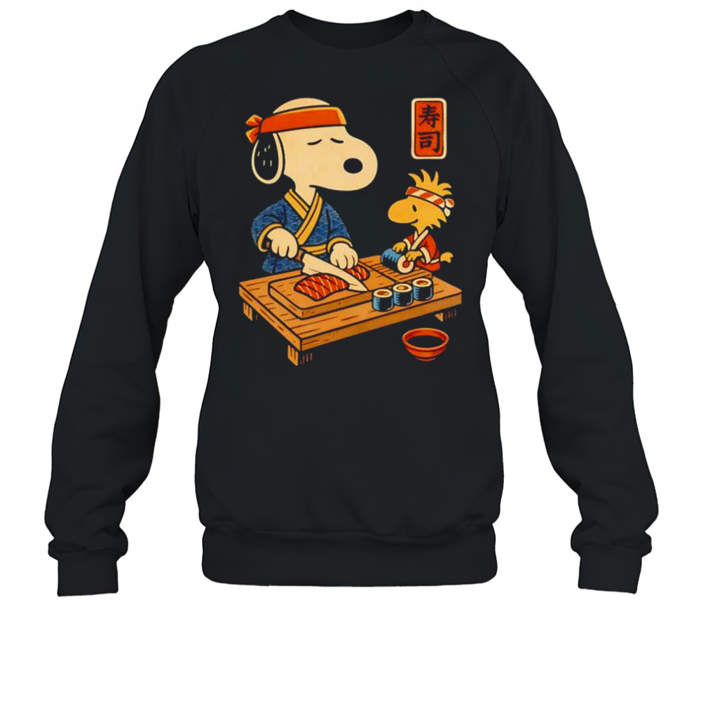 Snoopy and Woodstock sushi Japan food shirt Sweatshirt