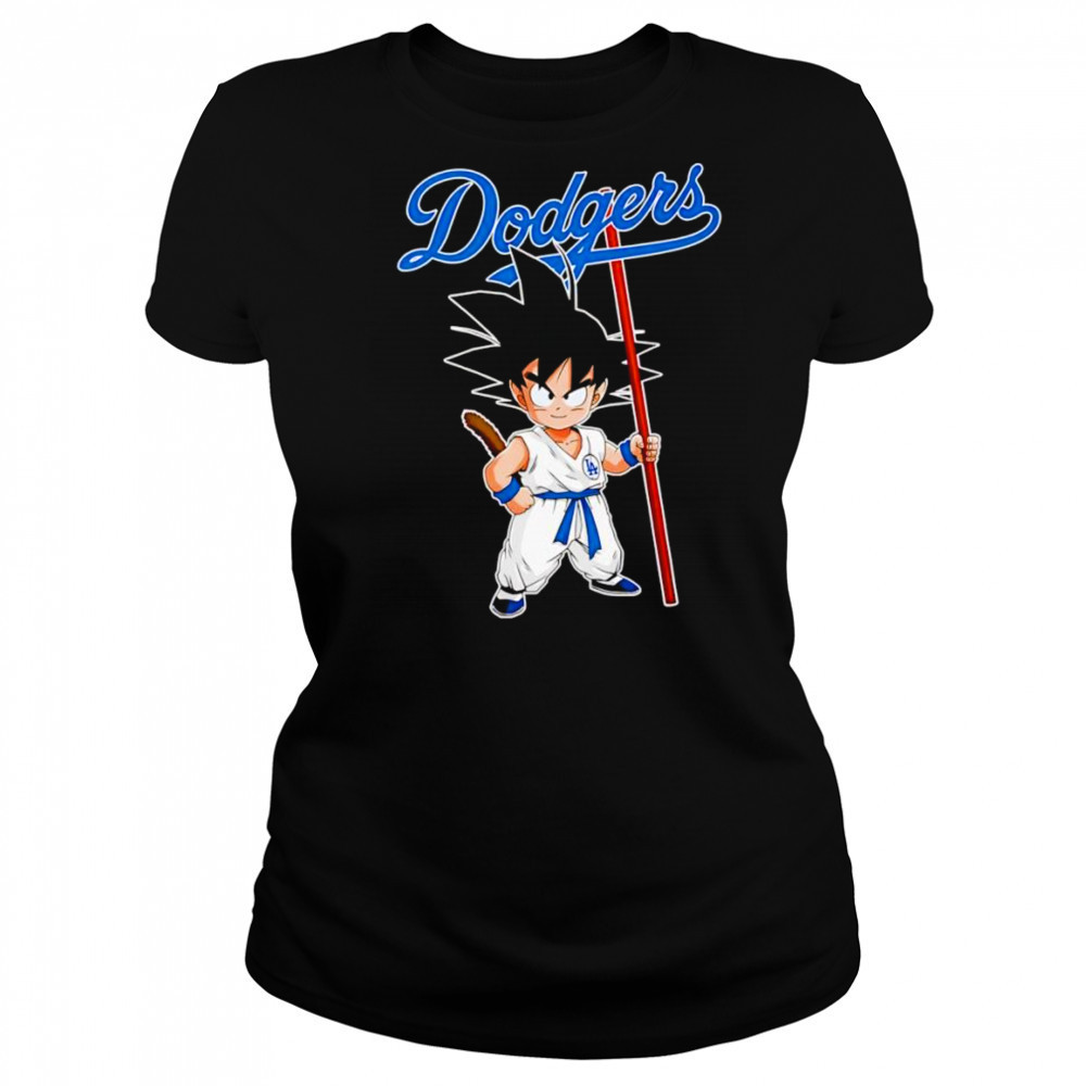 Son Goku Dragon Ball Los Angeles Dodgers baseball shirt Women's T-shirt