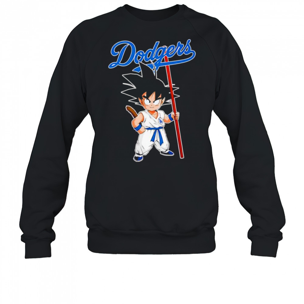 Son Goku Dragon Ball Los Angeles Dodgers baseball shirt Sweatshirt