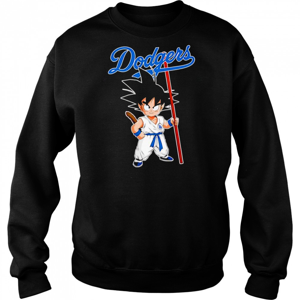 Son Goku Dragon Ball Los Angeles Dodgers baseball shirt Hoodie
