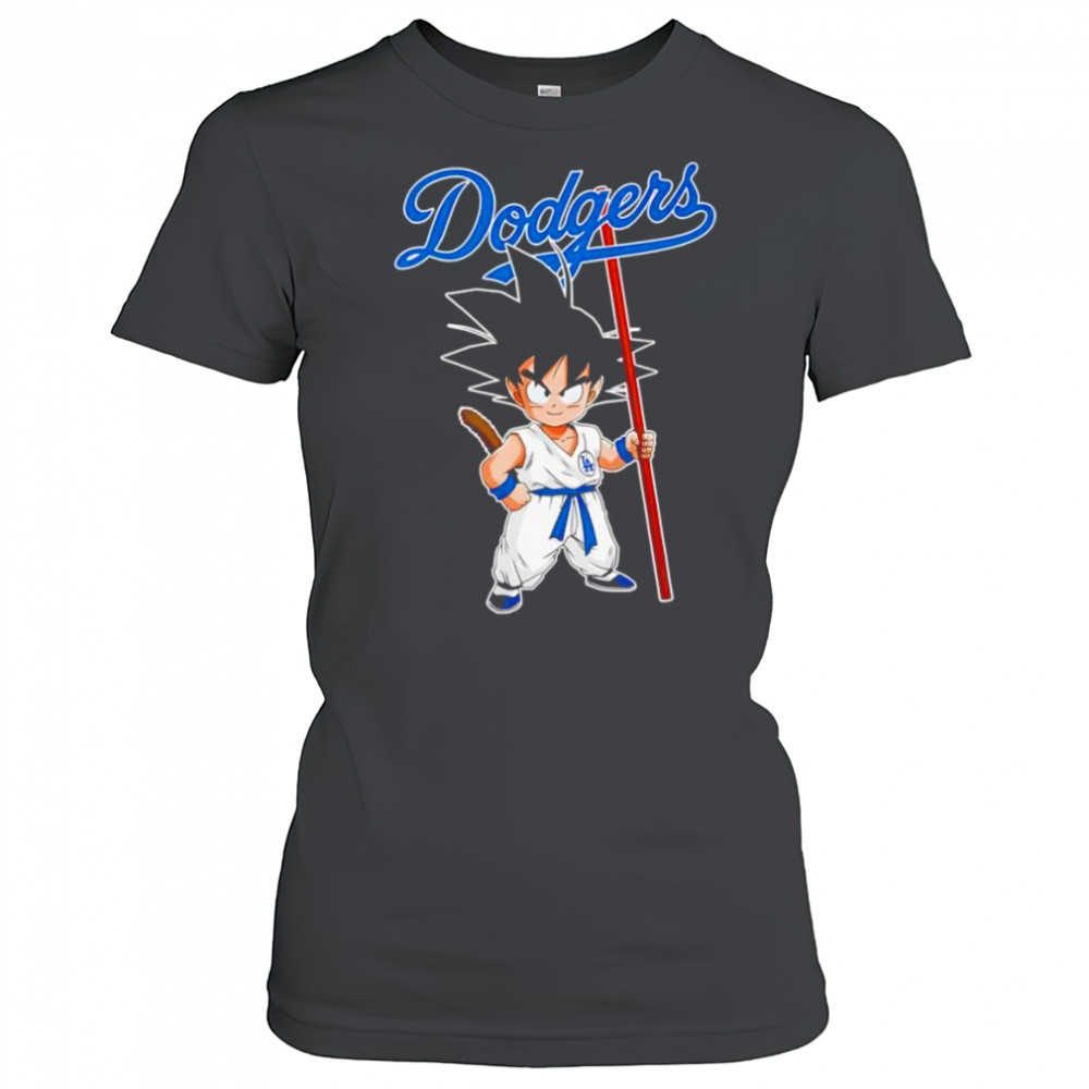 Son Goku Dragon Ball Los Angeles Dodgers baseball shirt Women's T-shirt