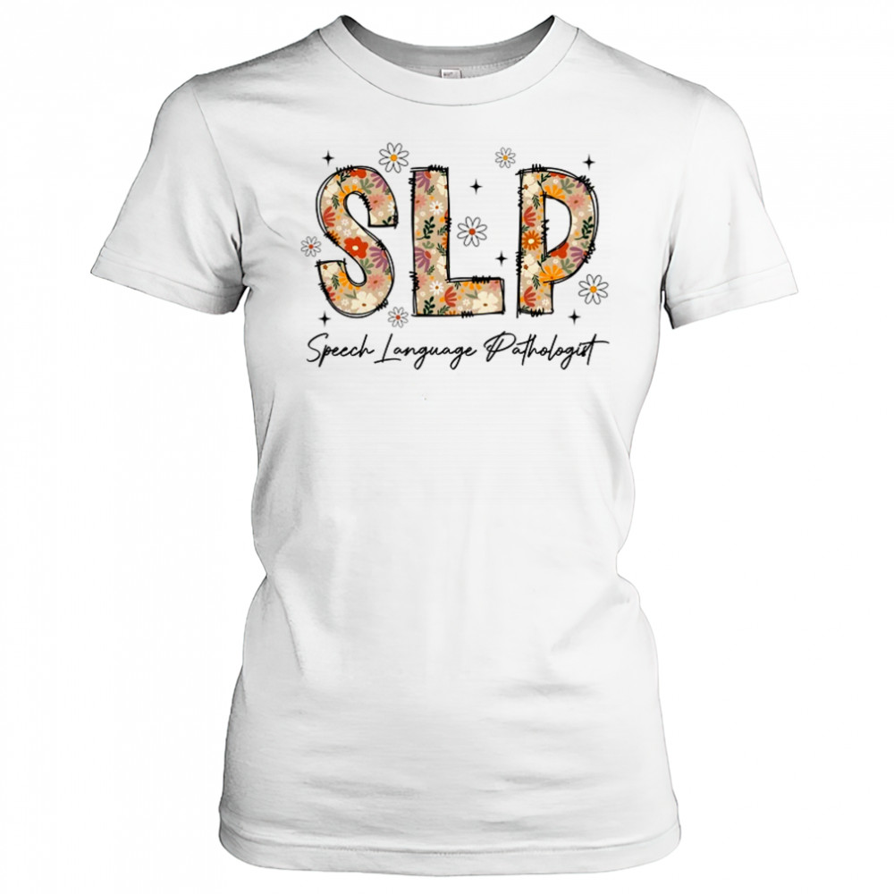 Speech Therapy Retro Flower Speech Language Pathologist SLP shirt Women's T-shirt