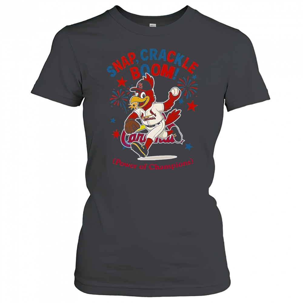 St. Louis Cardinals Snap Crackle Boom Power Of Champions Indepencence Day T-Shirt Women's T-shirt
