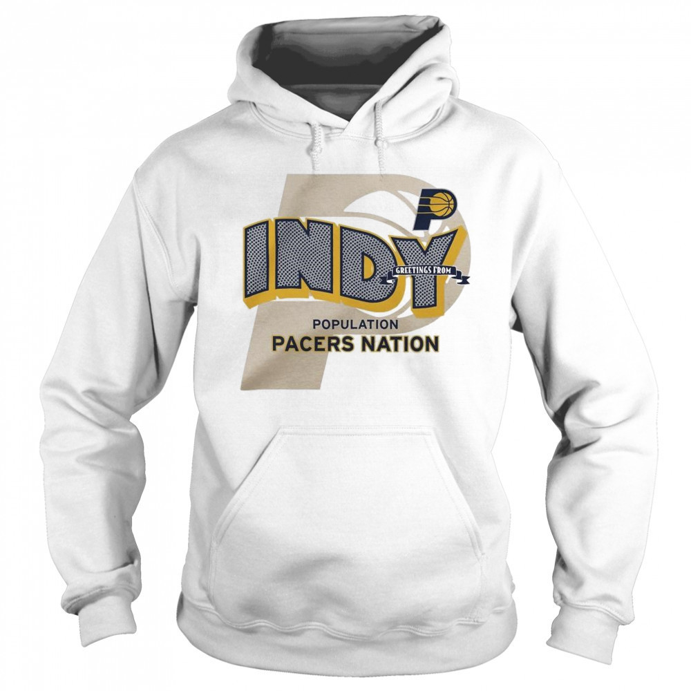 Stadium Essentials Natural Indiana Pacers Greetings From Shirt Sweatshirt