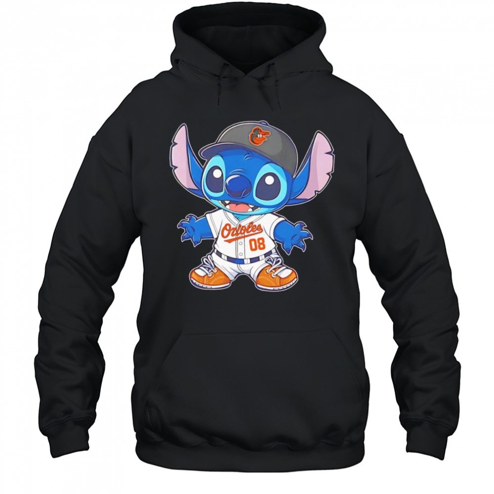 Stitch Baltimore Orioles baseball shirt Hoodie
