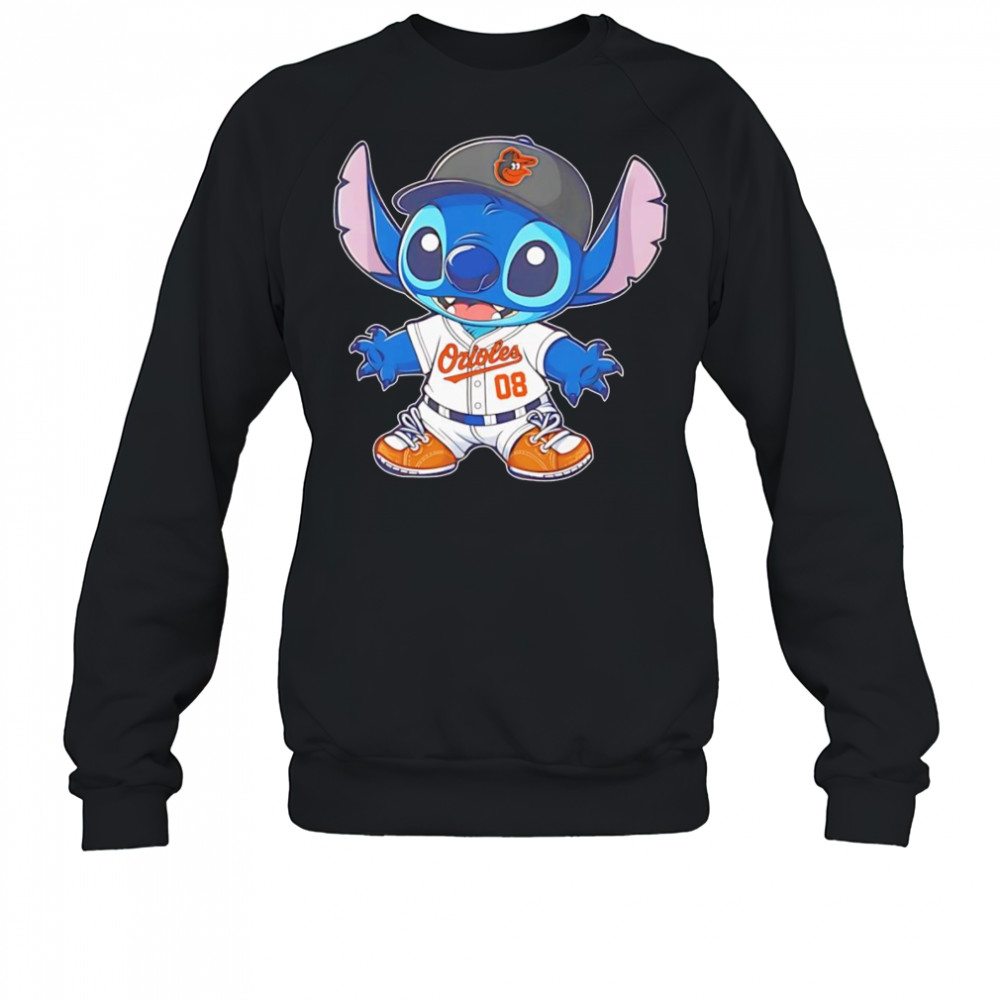 Stitch Baltimore Orioles baseball shirt Sweatshirt