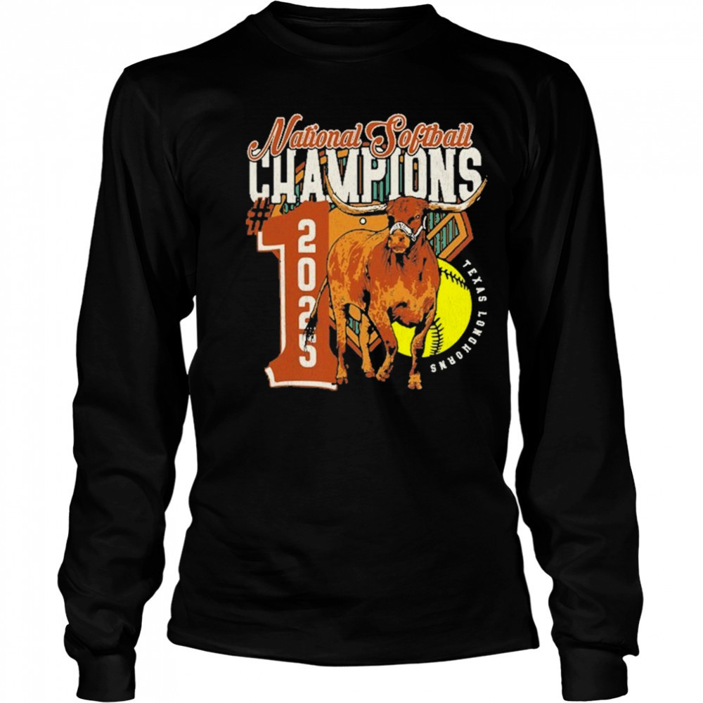 Texas Longhorns 2025 NCAA Softball Women’s College World Series Champions Number One T-Shirt Long Sleeved