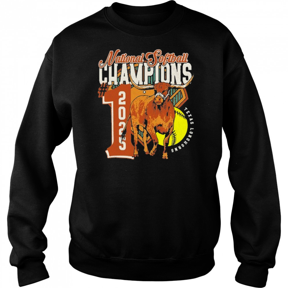 Texas Longhorns 2025 NCAA Softball Women’s College World Series Champions Number One T-Shirt Hoodie