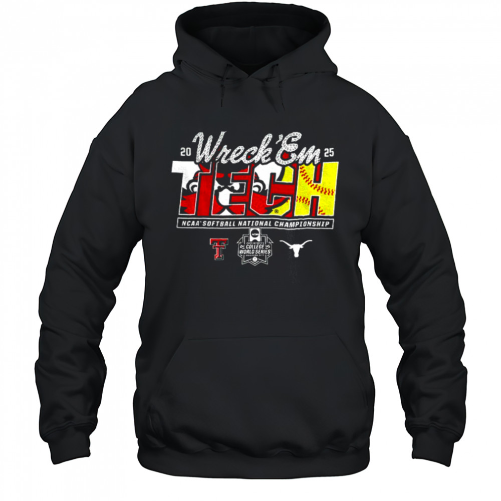 Texas Tech 2025 Softball College World Series Championship Final Wreck ‘Em Game Day shirt Hoodie