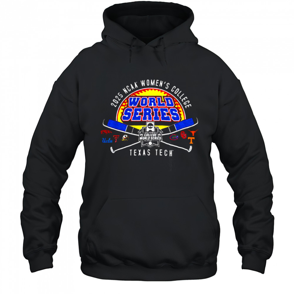 Texas Tech 2025 Softball College World Series Cross Bats shirt Hoodie