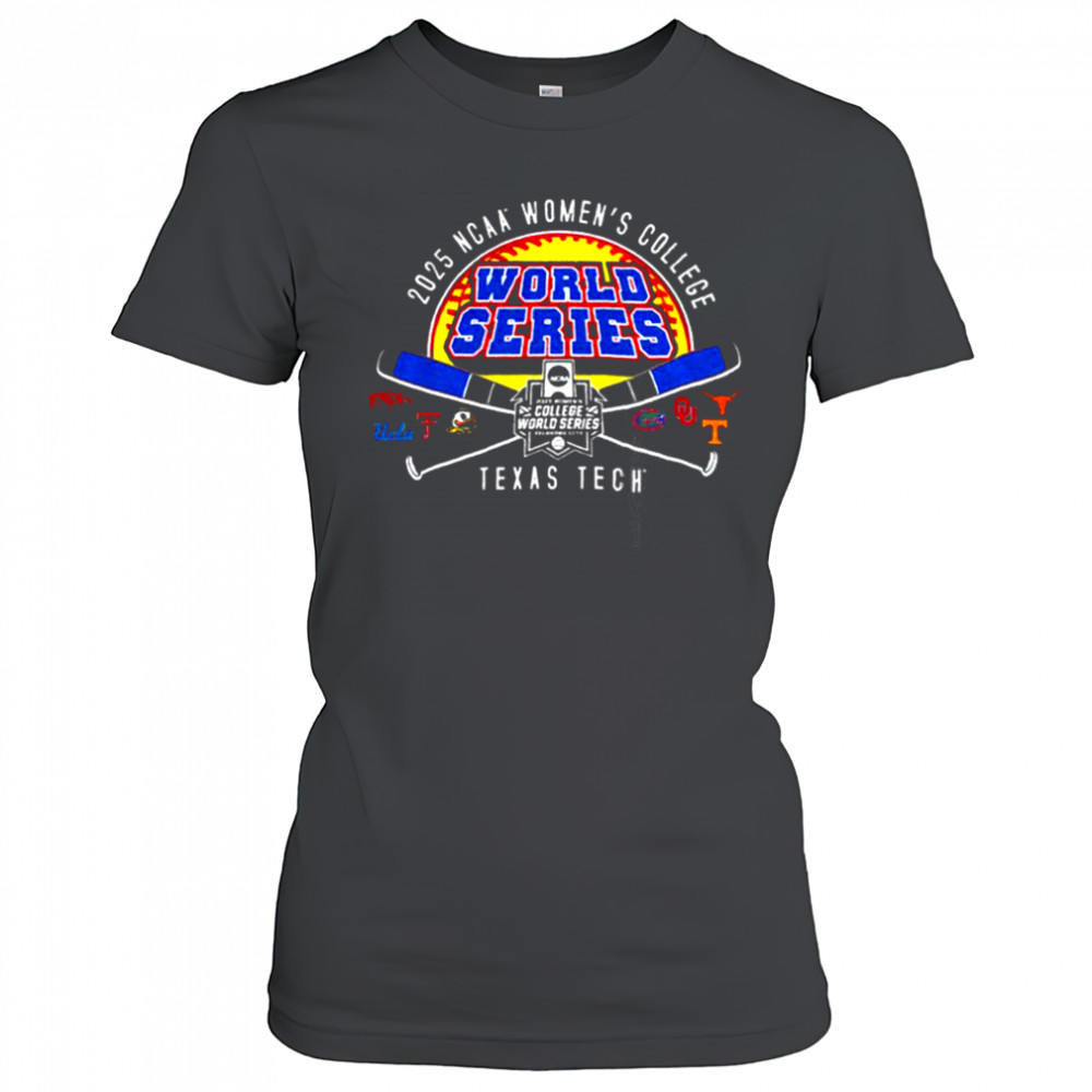 Texas Tech 2025 Softball College World Series Cross Bats shirt Women's T-shirt