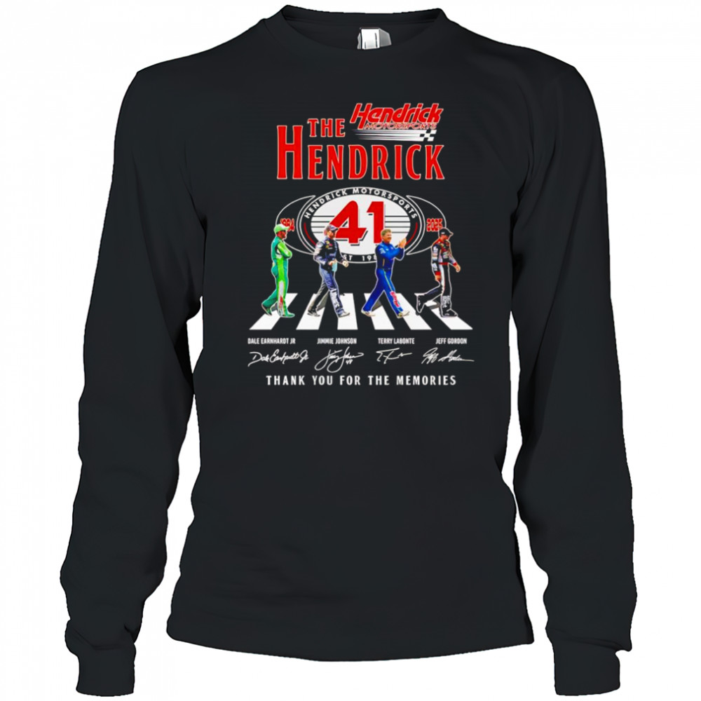 The Hendrick Abbey Road thank you for the memories shirt Long Sleeved
