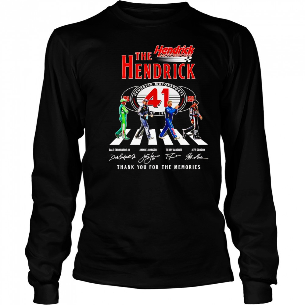 The Hendrick Abbey Road thank you for the memories shirt Long Sleeved