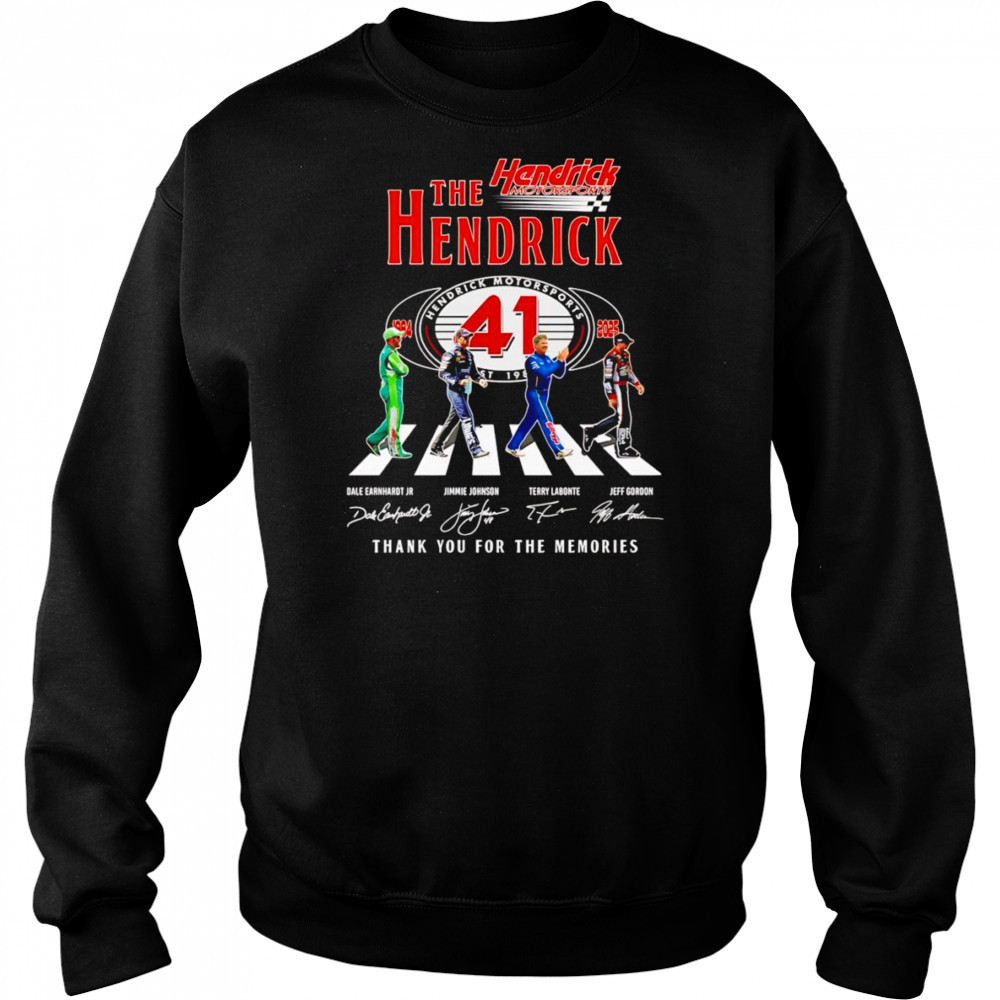 The Hendrick Abbey Road thank you for the memories shirt Hoodie