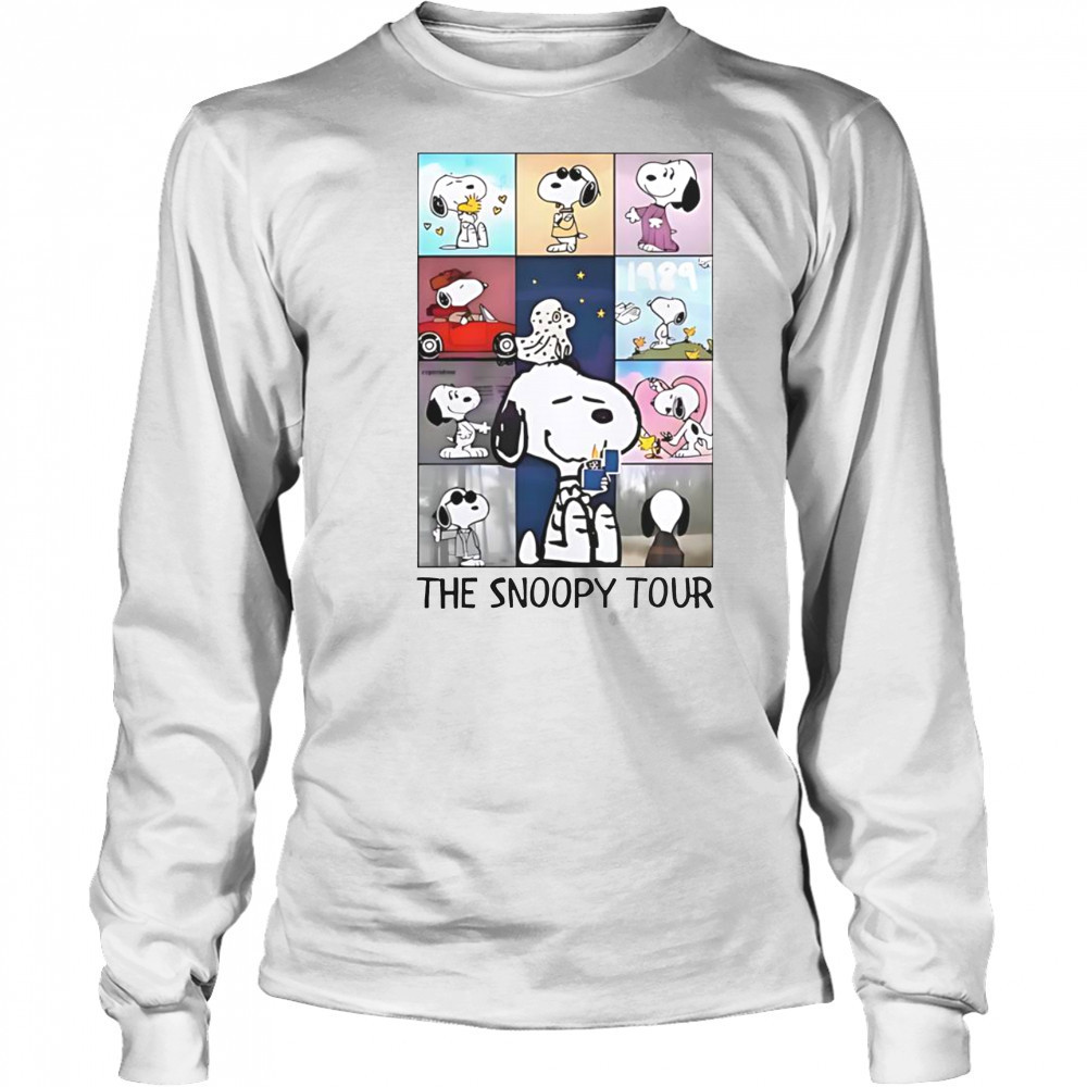 The Snoopy Tour Taylor Eras Tour T-Shirt Long Sleeved