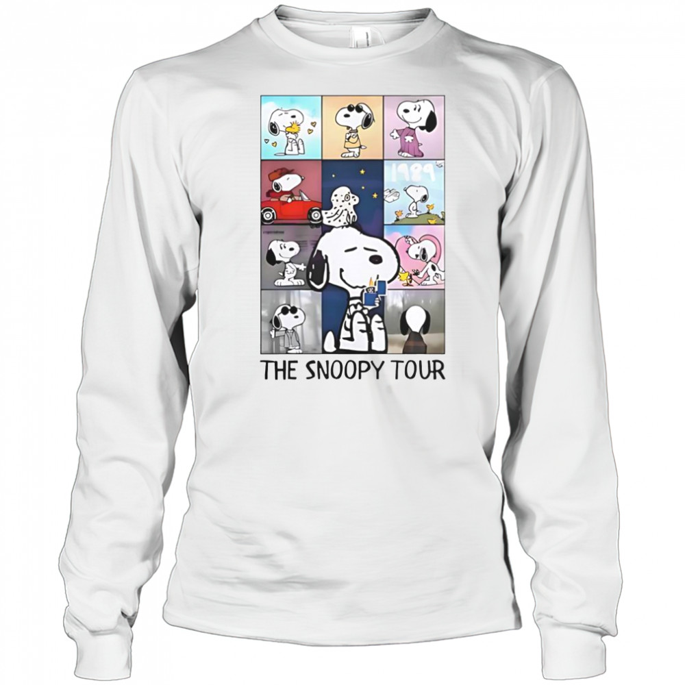 The Snoopy Tour Taylor Eras Tour T-Shirt Long Sleeved