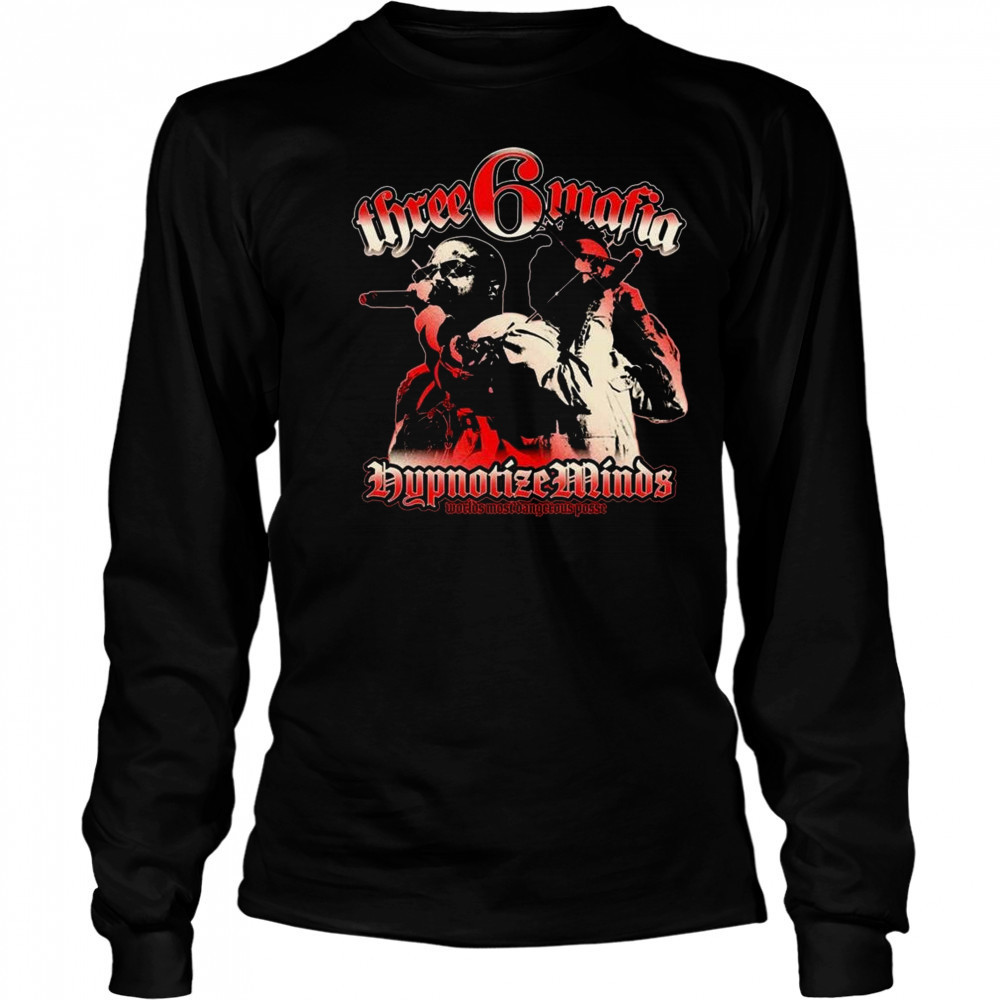 Three 6 Mafia Push Em Off Shirt Long Sleeved