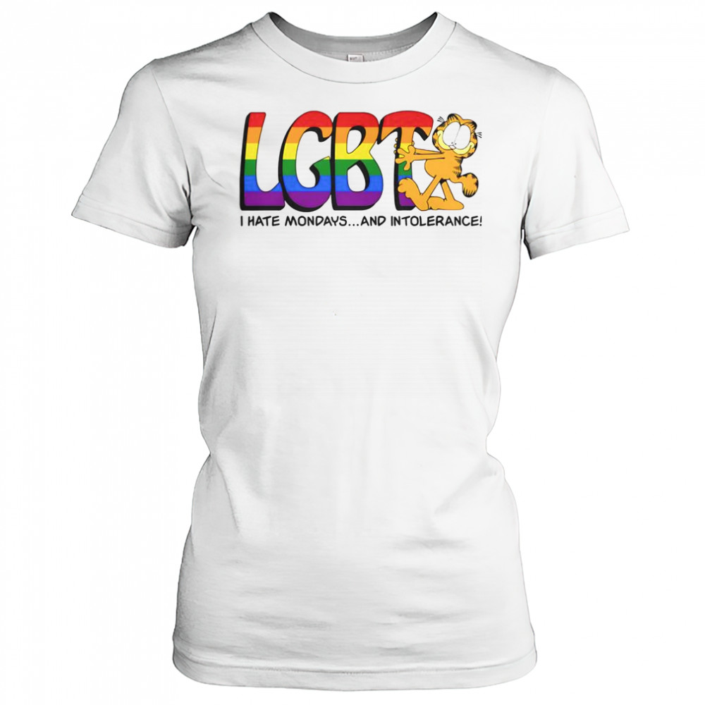 Top LGBT I Hate Mondays And Intolerance Garfield T-Shirt Women's T-shirt