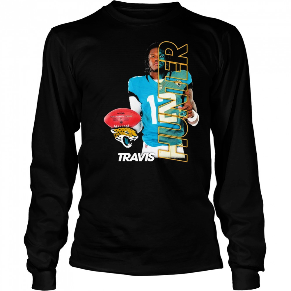 Travis Hunter Jacksonville Jaguars NFL player 2025 shirt Long Sleeved