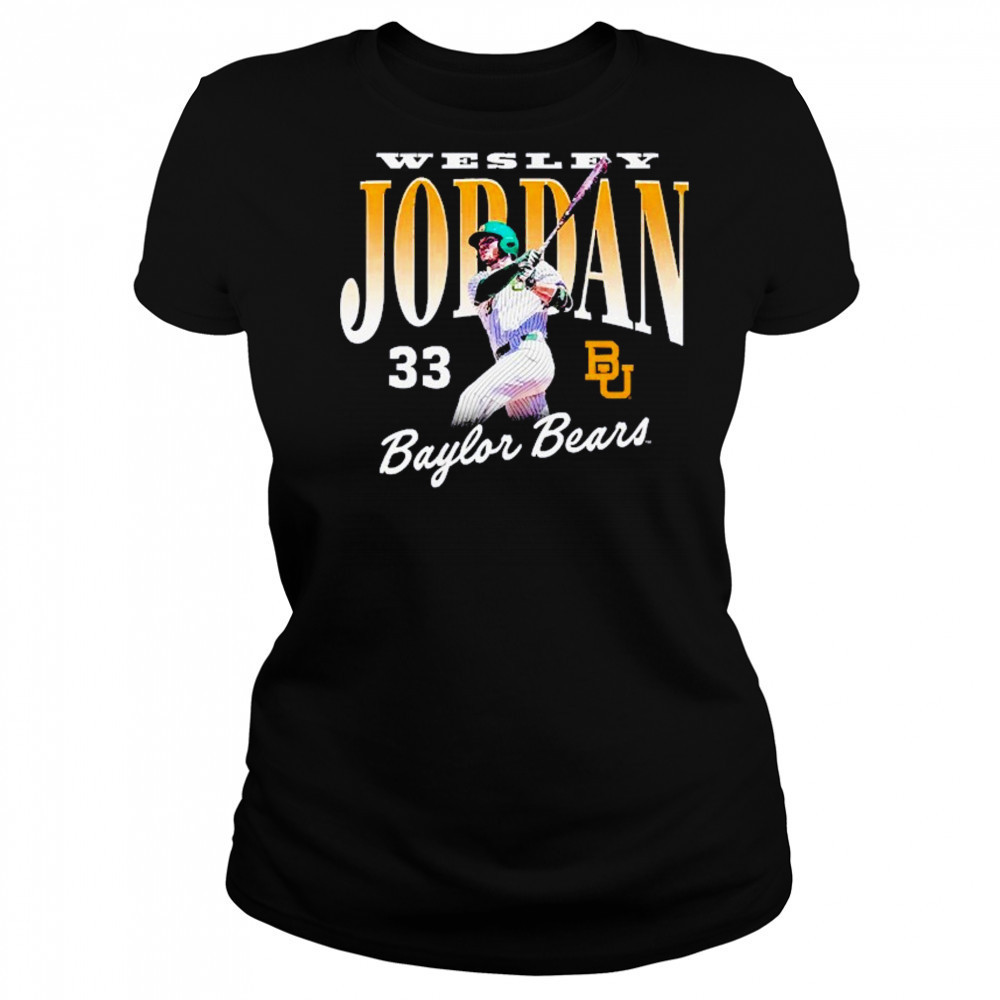 Wesley Jordan Baylor Bears Baseball Shirt Women's T-shirt