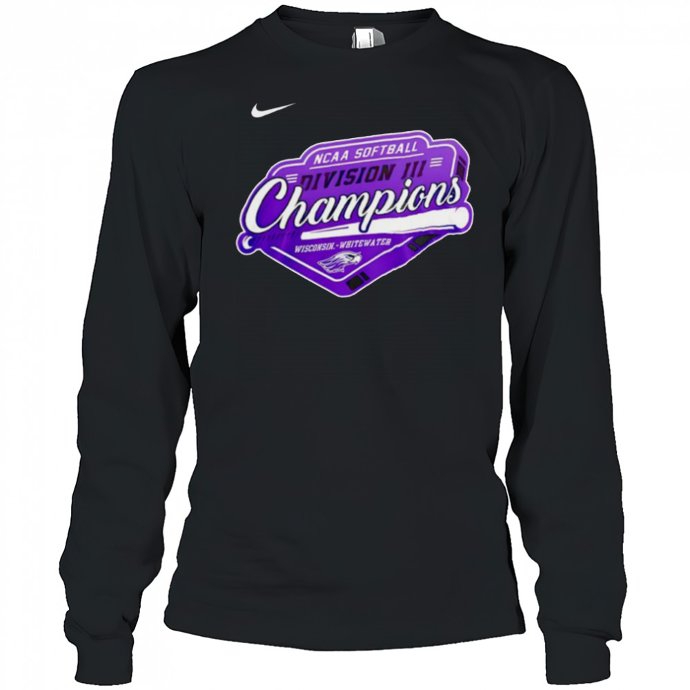 Wisconsin Whitewater Warhawks Softball NCAA Division III 2025 Champions shirt Long Sleeved