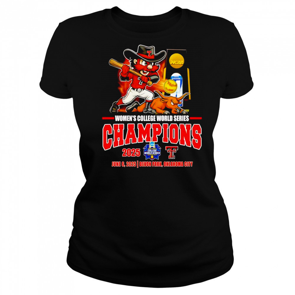 Women’s College World Series Champions 2025 Texas Tech Red Raiders mascot shirt Women's T-shirt