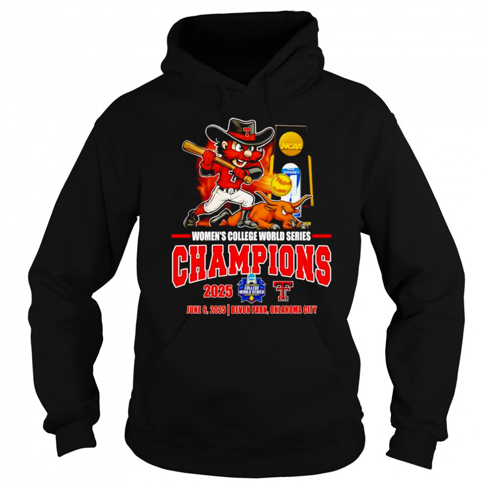 Women’s College World Series Champions 2025 Texas Tech Red Raiders mascot shirt Sweatshirt