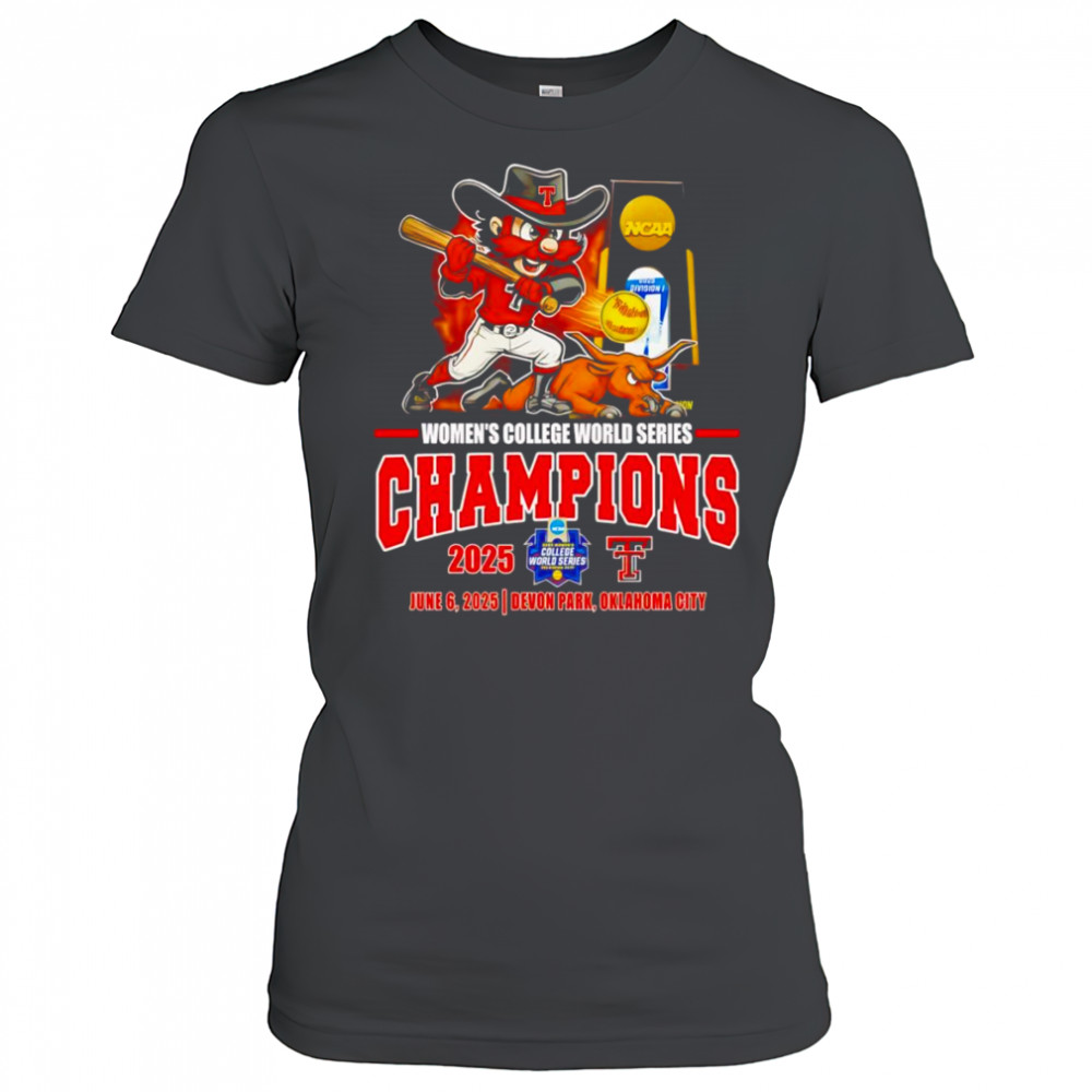 Women’s College World Series Champions 2025 Texas Tech Red Raiders mascot shirt Women's T-shirt