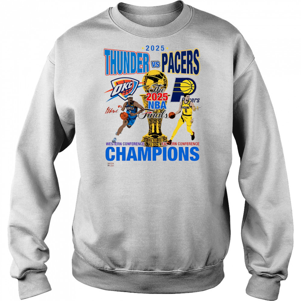 2025 Thunder vs Pacers NBA Finals shirt Hoodie