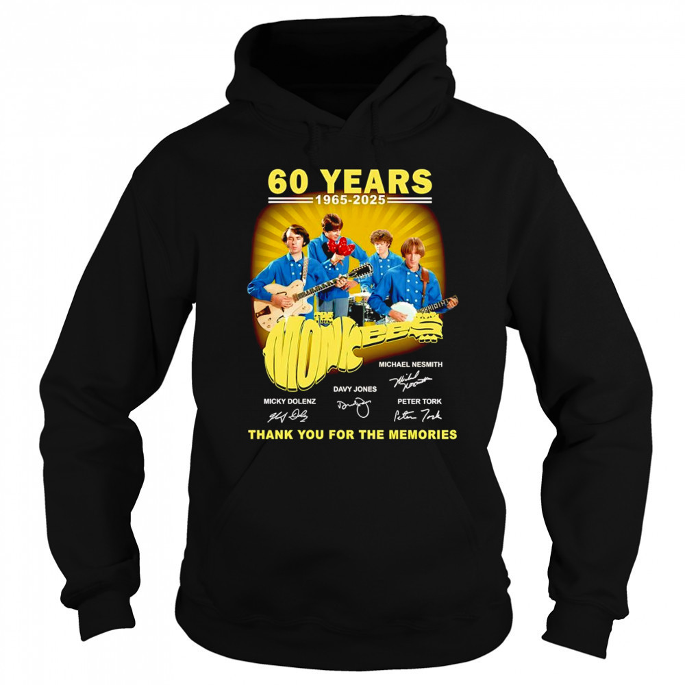 60 years 1965 2025 The Monkees thank you for the memories shirt Sweatshirt