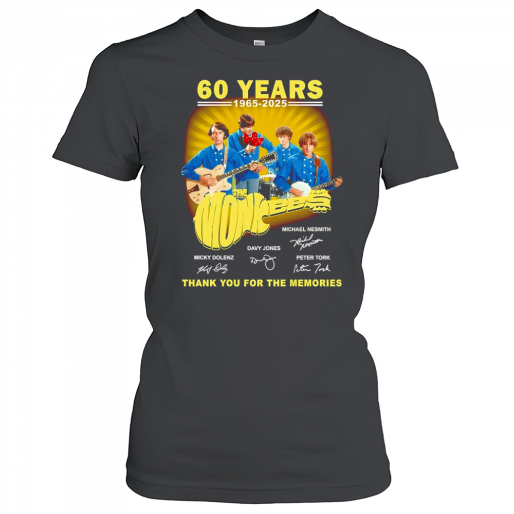 60 years 1965 2025 The Monkees thank you for the memories shirt Women's T-shirt
