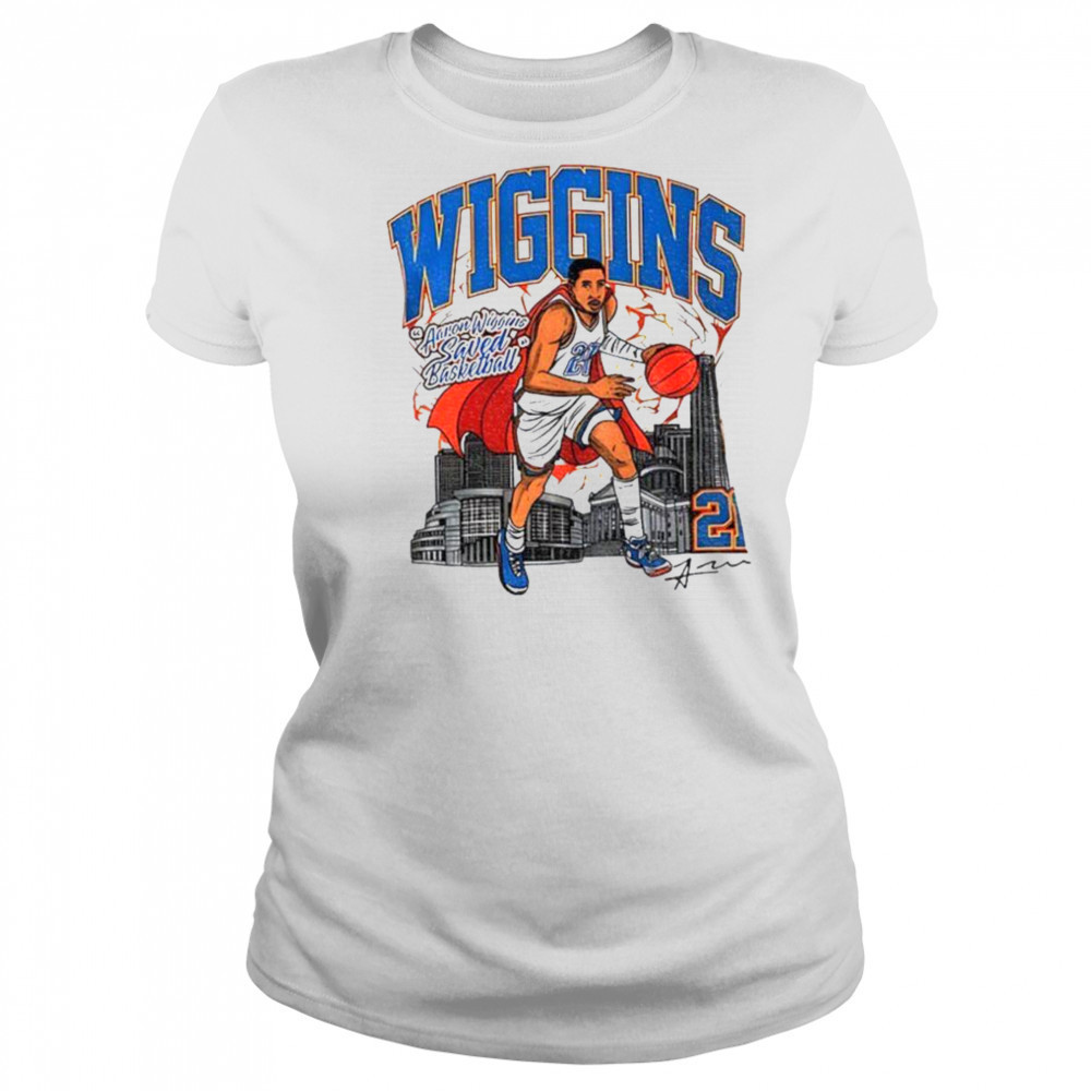 Aaron Wiggins #21 Superhero Saved Basketball signature shirt Women's T-shirt