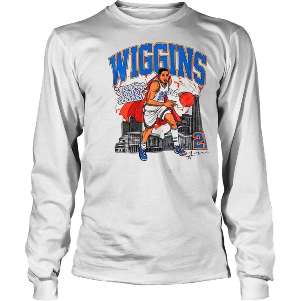 Aaron Wiggins #21 Superhero Saved Basketball signature shirt Long Sleeved