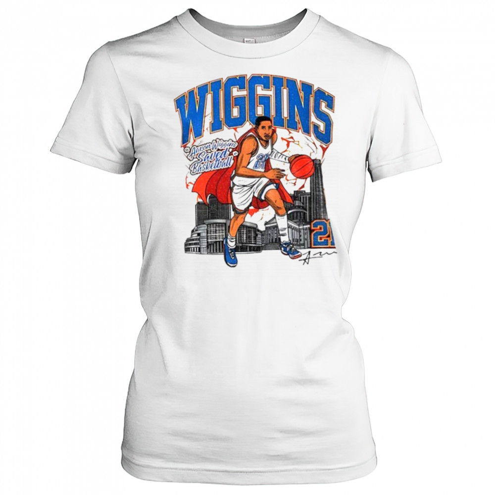 Aaron Wiggins #21 Superhero Saved Basketball signature shirt Women's T-shirt
