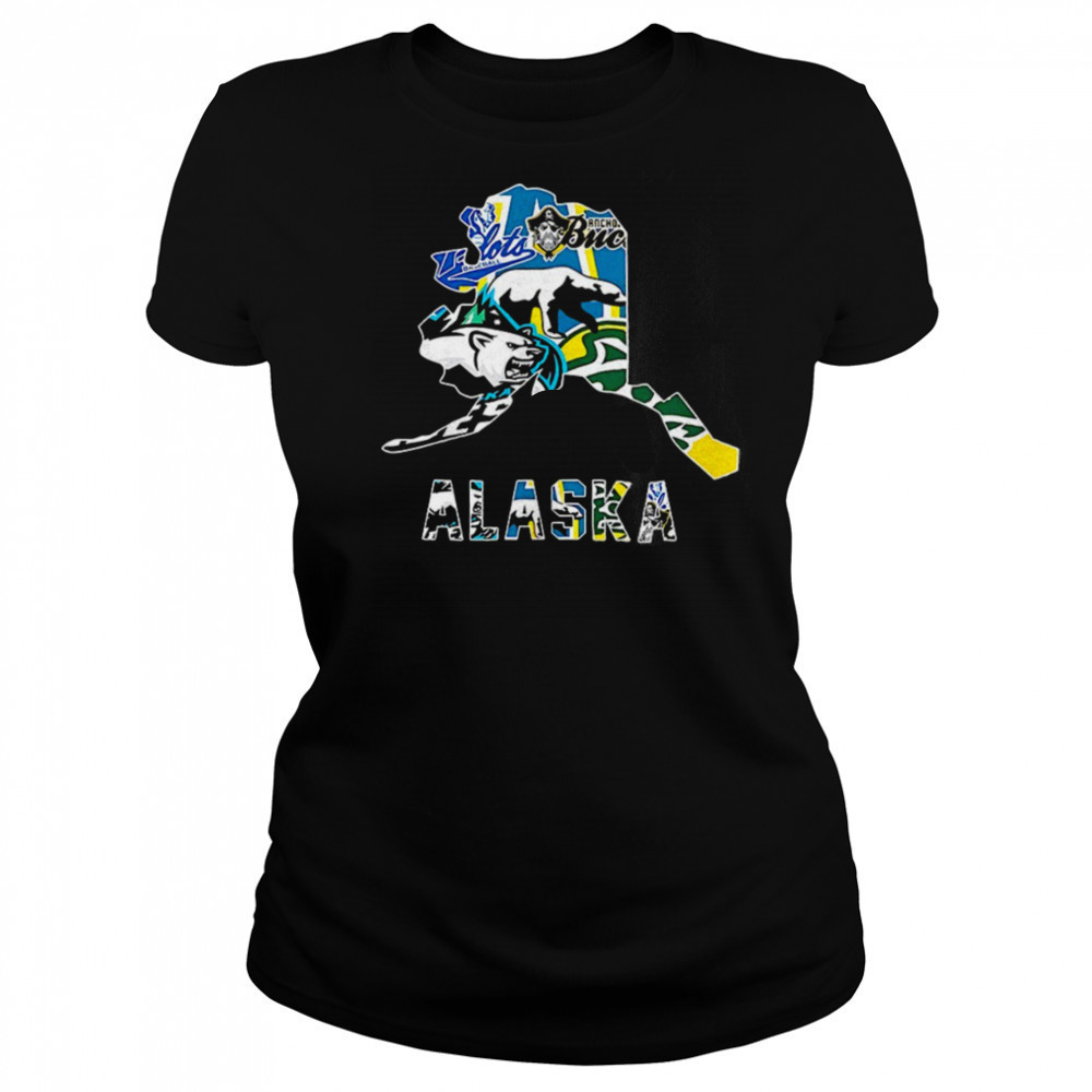 Alaska sports team map logo shirt Women's T-shirt