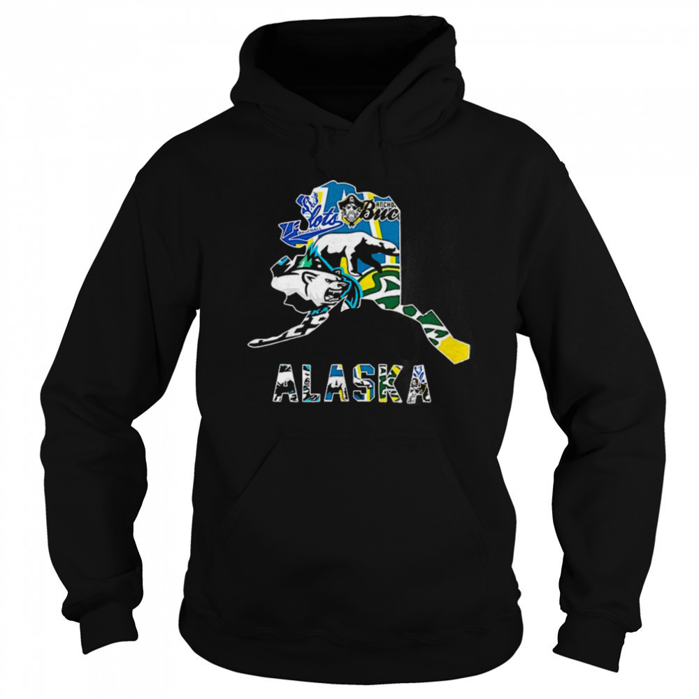 Alaska sports team map logo shirt Sweatshirt