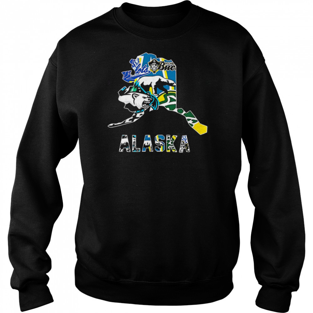 Alaska sports team map logo shirt Hoodie