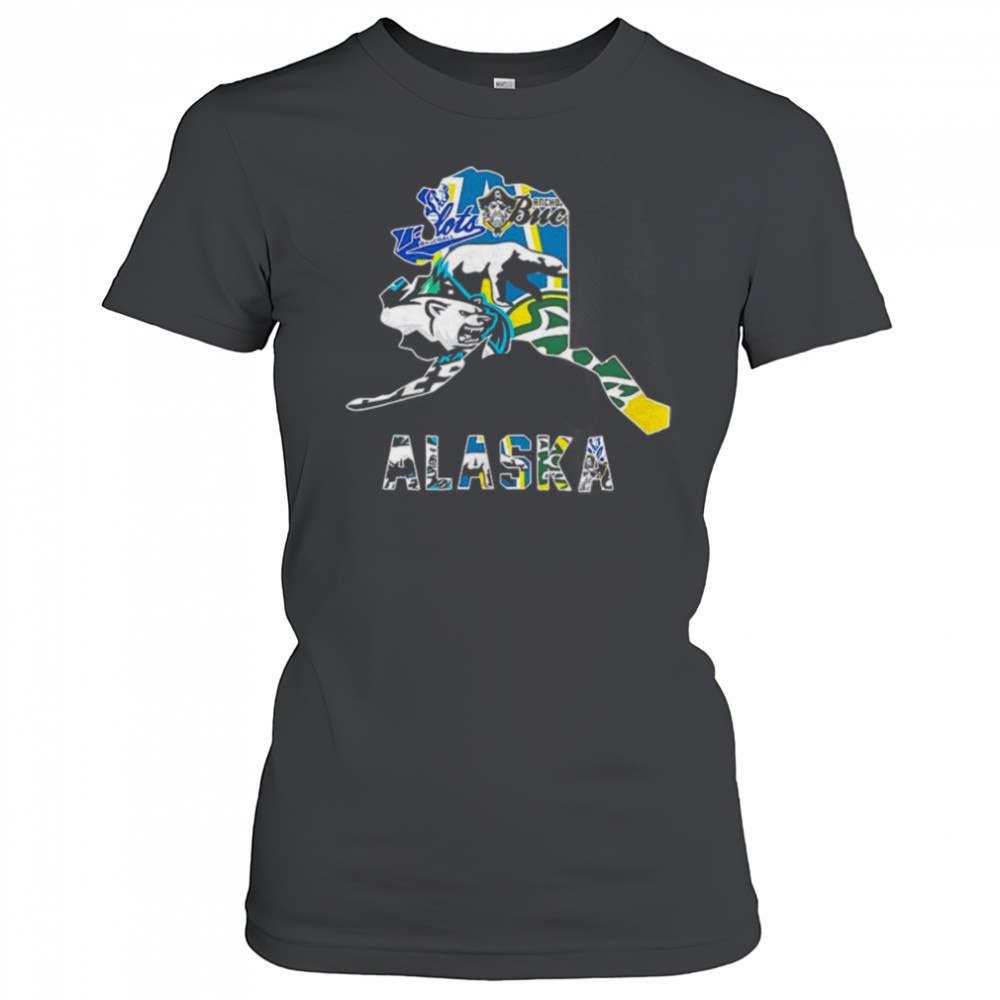 Alaska sports team map logo shirt Women's T-shirt