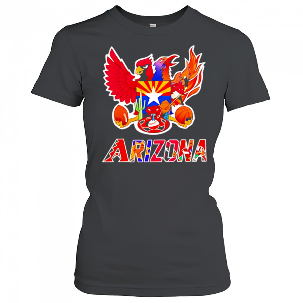 Arizona all mascots sports mashup logo shirt Women's T-shirt