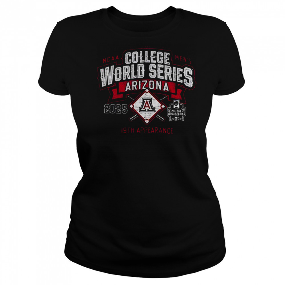 Arizona Wildcats NCAA Men’s College World Series Bound 2025 19th Appearance shirt Women's T-shirt