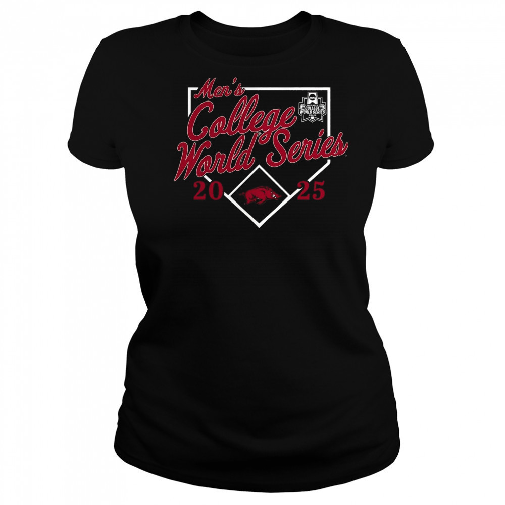 Arkansas Razorbacks 2025 NCAA Baseball Men’s College World Series Bullpen Ace Shirt Women's T-shirt