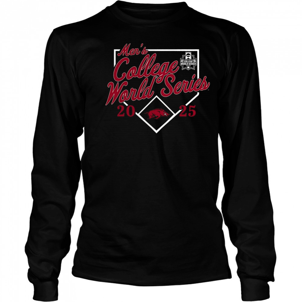 Arkansas Razorbacks 2025 NCAA Baseball Men’s College World Series Bullpen Ace Shirt Long Sleeved