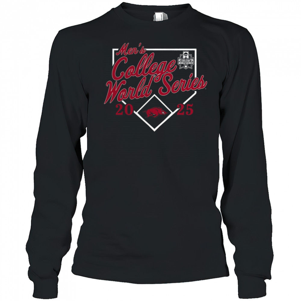 Arkansas Razorbacks 2025 NCAA Baseball Men’s College World Series Bullpen Ace Shirt Long Sleeved