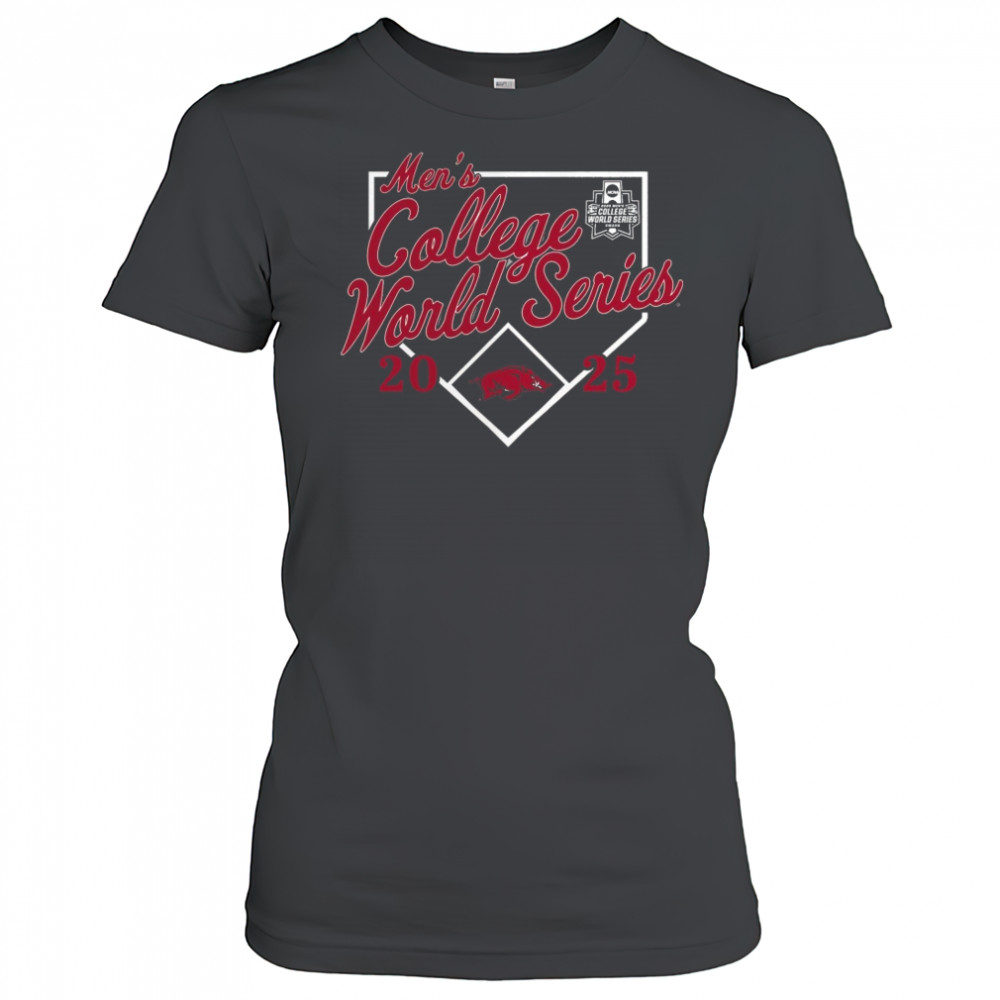 Arkansas Razorbacks 2025 NCAA Baseball Men’s College World Series Bullpen Ace Shirt Women's T-shirt